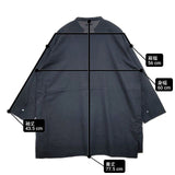 hatsutoki なめらかコットンチュニック コットン ハーフボタン 長袖シャツ ネイビー レディース ハツトキ【中古】6-0502M∞