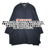 hatsutoki なめらかコットンチュニック コットン ハーフボタン 長袖シャツ ネイビー レディース ハツトキ【中古】6-0502M∞