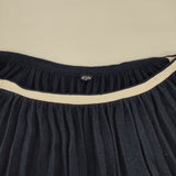 45R/45rpm フロートプリーツSKIRT 定価61600円 ニットプリーツ ロングスカート ネイビー レディース フォーティーファイブアールピーエム【中古】6-0802T∞