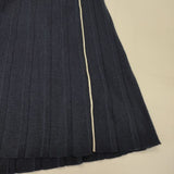 45R/45rpm フロートプリーツSKIRT 定価61600円 ニットプリーツ ロングスカート ネイビー レディース フォーティーファイブアールピーエム【中古】6-0802T∞