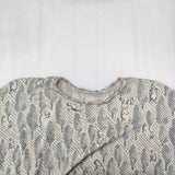 mina perhonen lumiukko ロングスリーブ ウールカットソー aba8831 サイズ38 定価30800円 長袖Ｔシャツ カットソー ロンＴ 23AW オフホワイト ライトブルー レディース ミナペルホネン【中古】6-0914T♪