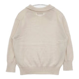 MARGARET HOWELL 578-0163600 POLO JUMPER 襟付き コットン プルオーバー 定価31900円 セーター ニット ベージュ レディース マーガレットハウエル【中古】6-0502M∞