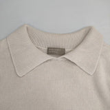 MARGARET HOWELL 578-0163600 POLO JUMPER 襟付き コットン プルオーバー 定価31900円 セーター ニット ベージュ レディース マーガレットハウエル【中古】6-0502M∞