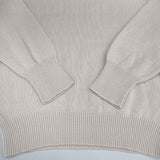MARGARET HOWELL 578-0163600 POLO JUMPER 襟付き コットン プルオーバー 定価31900円 セーター ニット ベージュ レディース マーガレットハウエル【中古】6-0502M∞
