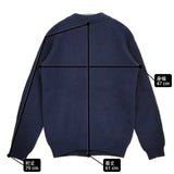 MITTAN 軽量ウールニットブルゾン 定価29700円 KN-16 サイズ1 カーディガン ブルゾン ネイビー レディース ミタン/ミッタン【中古】6-0131T♪