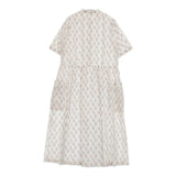 Lisette ロブ レディーススモック Lady's Smock 花柄 フラワー 定価50600円 半袖ドレス ワンピース 24SS ホワイト ピンク レディース リゼッタ【中古】6-0416S∞