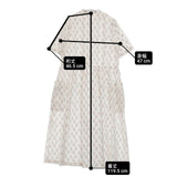 Lisette ロブ レディーススモック Lady's Smock 花柄 フラワー 定価50600円 半袖ドレス ワンピース 24SS ホワイト ピンク レディース リゼッタ【中古】6-0416S∞
