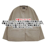 オローネ モノローグジャケット 定価18700円 PO-25115 コットンリネン ジャケット グレー レディース オローネ【中古】6-0409M∞