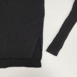 R&D.M.Co- シルクカシミアリブハイネック 定価41800円 サイズM セーター ニット ブラック レディース オールドマンズテーラー【中古】6-0819T∞