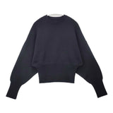 R&D.M.Co- ミラノリブバルーンスリーブプルオーバー セーター ニット ブラック レディース オールドマンズテーラー【中古】6-0819M∞