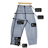 RED CARD ×神山まりあ カーブデニムパンツ サイズ24 722490K デニムパンツ ライトブルー レディース レッドカード【中古】6-0409G∞