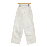 NEON SIGN Wide denim slacks ワイドデニムスラックス 定価29700円 サイズ42 デニムパンツ ホワイト レディース ネオンサイン【中古】6-0131G♪