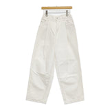 NEON SIGN Wide denim slacks ワイドデニムスラックス 定価29700円 サイズ42 デニムパンツ ホワイト レディース ネオンサイン【中古】6-0131G♪