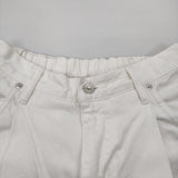 NEON SIGN Wide denim slacks ワイドデニムスラックス 定価29700円 サイズ42 デニムパンツ ホワイト レディース ネオンサイン【中古】6-0131G♪