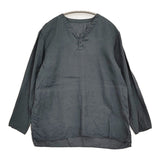 MITTAN 大麻長袖プルオーバー ブラウス 定価25300円 サイズ1 ブラウス シャツ 25SS ネイビー レディース ミタン/ミッタン【中古】6-0131M♪