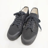 spring court 未使用品 G2 HEAVY TWILL LACES 38 スニーカー ブラック レディース スプリングコート【中古】6-0224G◎
