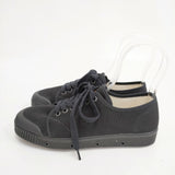 spring court 未使用品 G2 HEAVY TWILL LACES 38 スニーカー ブラック レディース スプリングコート【中古】6-0224G◎