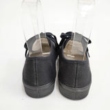 spring court 未使用品 G2 HEAVY TWILL LACES 38 スニーカー ブラック レディース スプリングコート【中古】6-0224G◎