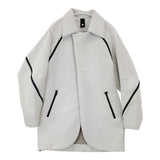 ISSEY MIYAKE ボンディング IM12FD512 サイズ2 日本製 ジャケット ライトグレー レディース イッセイミヤケ【中古】6-0819T∞