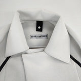 ISSEY MIYAKE ボンディング IM12FD512 サイズ2 日本製 ジャケット ライトグレー レディース イッセイミヤケ【中古】6-0819T∞