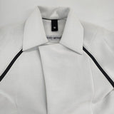 ISSEY MIYAKE ボンディング IM12FD512 サイズ2 日本製 ジャケット ライトグレー レディース イッセイミヤケ【中古】6-0819T∞