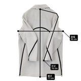 ISSEY MIYAKE ボンディング IM12FD512 サイズ2 日本製 ジャケット ライトグレー レディース イッセイミヤケ【中古】6-0819T∞