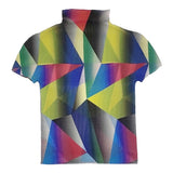 me ISSEY MIYAKE プリーツ マルチカラー ハイネック MI93FK135 半袖 カットソー 多色 レディース ミー イッセイミヤケ【中古】6-0506S◎