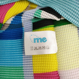 me ISSEY MIYAKE プリーツ マルチカラー ハイネック MI31FK473 フレンチスリーブ カットソー 多色 レディース ミー イッセイミヤケ【中古】6-0506S◎