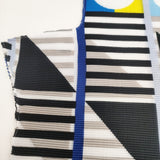 me ISSEY MIYAKE プリーツ マルチカラー ハイネック MI31FK473 フレンチスリーブ カットソー 多色 レディース ミー イッセイミヤケ【中古】6-0506S◎