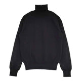 Sunny clouds 重宝ニットタートルの会 コットン サイズL セーター ニット ブラック レディース サニークラウズ【中古】6-0409M∞