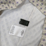 MULHOUSE ミュルーズ フェリシモ 大人上品柄を纏う伸びやかなハイネックインナーの会 長袖Ｔシャツ カットソー ロンＴ ベージュ パープル レディース【中古】6-0409M∞