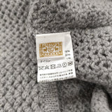 中川政七商店 ヘンプ混ウールの透かし編みカーディガン 定価23100円 カーディガン グレー レディース 中川政七商店【中古】6-0131T♪