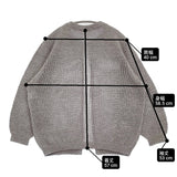 中川政七商店 ヘンプ混ウールの透かし編みカーディガン 定価23100円 カーディガン グレー レディース 中川政七商店【中古】6-0131T♪