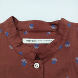 Conges payes フラワージャカードブラウス 定価23100円 B0153RFB043 シャツ 25AW ブラウン系 レディース コンジェ ペイエ【中古】6-0131M♪