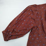 Conges payes フラワージャカードブラウス 定価23100円 B0153RFB043 シャツ 25AW ブラウン系 レディース コンジェ ペイエ【中古】6-0131M♪