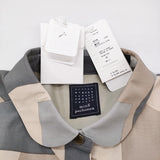 mina perhonen 未使用品 river bed 定価79200円 aca2407 サイズ38 ジャケット ブルゾン 24-25AW ベージュ グレー レディース ミナペルホネン【中古】6-0131M♪