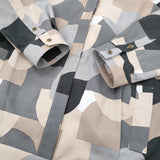 mina perhonen 未使用品 river bed 定価79200円 aca2407 サイズ38 ジャケット ブルゾン 24-25AW ベージュ グレー レディース ミナペルホネン【中古】6-0131M♪