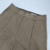 MARGARET HOWELL LIGHT COTTON TWILL 578-0243604 サイズ0 パンツ ベージュ レディース マーガレットハウエル【中古】6-0409G∞