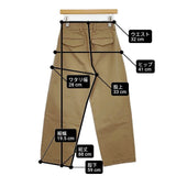 MARGARET HOWELL LIGHT COTTON TWILL 578-0243604 サイズ0 パンツ ベージュ レディース マーガレットハウエル【中古】6-0409G∞