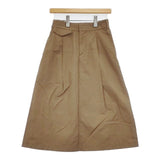 MARGARET HOWELL COTTON LINEN PLAIN WEAVE 578-0132670 ロングスカート ベージュ レディース マーガレットハウエル【中古】6-0502M∞