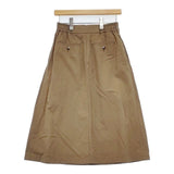 MARGARET HOWELL COTTON LINEN PLAIN WEAVE 578-0132670 ロングスカート ベージュ レディース マーガレットハウエル【中古】6-0502M∞