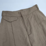 MARGARET HOWELL COTTON LINEN PLAIN WEAVE 578-0132670 ロングスカート ベージュ レディース マーガレットハウエル【中古】6-0502M∞