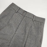 MARGARET HOWELL FINE FLANNEL TROUSERS 578-0243608 定価39600円 ウールスラックス パンツ グレー レディース マーガレットハウエル【中古】6-0819T∞