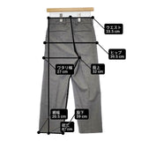 MARGARET HOWELL FINE FLANNEL TROUSERS 578-0243608 定価39600円 ウールスラックス パンツ グレー レディース マーガレットハウエル【中古】6-0819T∞