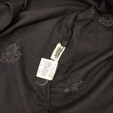 Haat ISSEY MIYAKE 刺繍 刺し子 カシュクール HA64FJ503 インド製 長袖シャツ ネイビー レディース ハートイッセイミヤケ【中古】6-0416M∞
