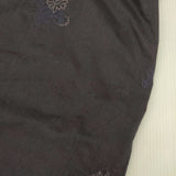 Haat ISSEY MIYAKE 刺繍 刺し子 カシュクール HA64FJ503 インド製 長袖シャツ ネイビー レディース ハートイッセイミヤケ【中古】6-0416M∞