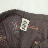 Haat ISSEY MIYAKE HA62FG655 刺繍 刺し子 コットン インド製 ロングスカート ブラウン レディース ハートイッセイミヤケ【中古】6-0416M∞