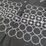 mina perhonen ami リネン 定価110000円 acs6764 サイズ38 ステンカラーコート 24SS チャコールグレー レディース ミナペルホネン【中古】6-0203M♪