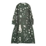 mina perhonen sound ドレス 定価99000円 ada3200s サイズ40 ウール ワンピース 25AW グリーン レディース ミナペルホネン【中古】6-0131T♪