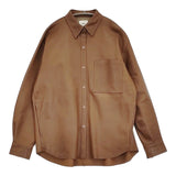 RETROVE L'Appartement Sheep Leather Jacket シープレザージャケット シャツ 定価165000円 24AW ブラウン レディース アパルトモン【中古】6-0131T♪